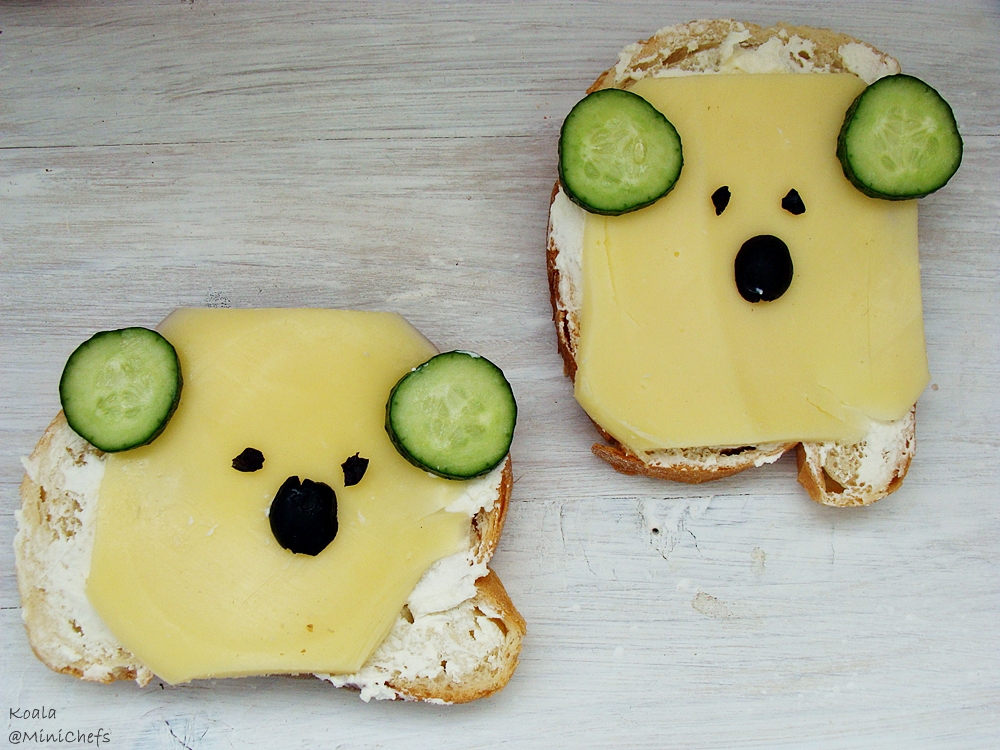 Sandwich-uri pentru copii:Koala