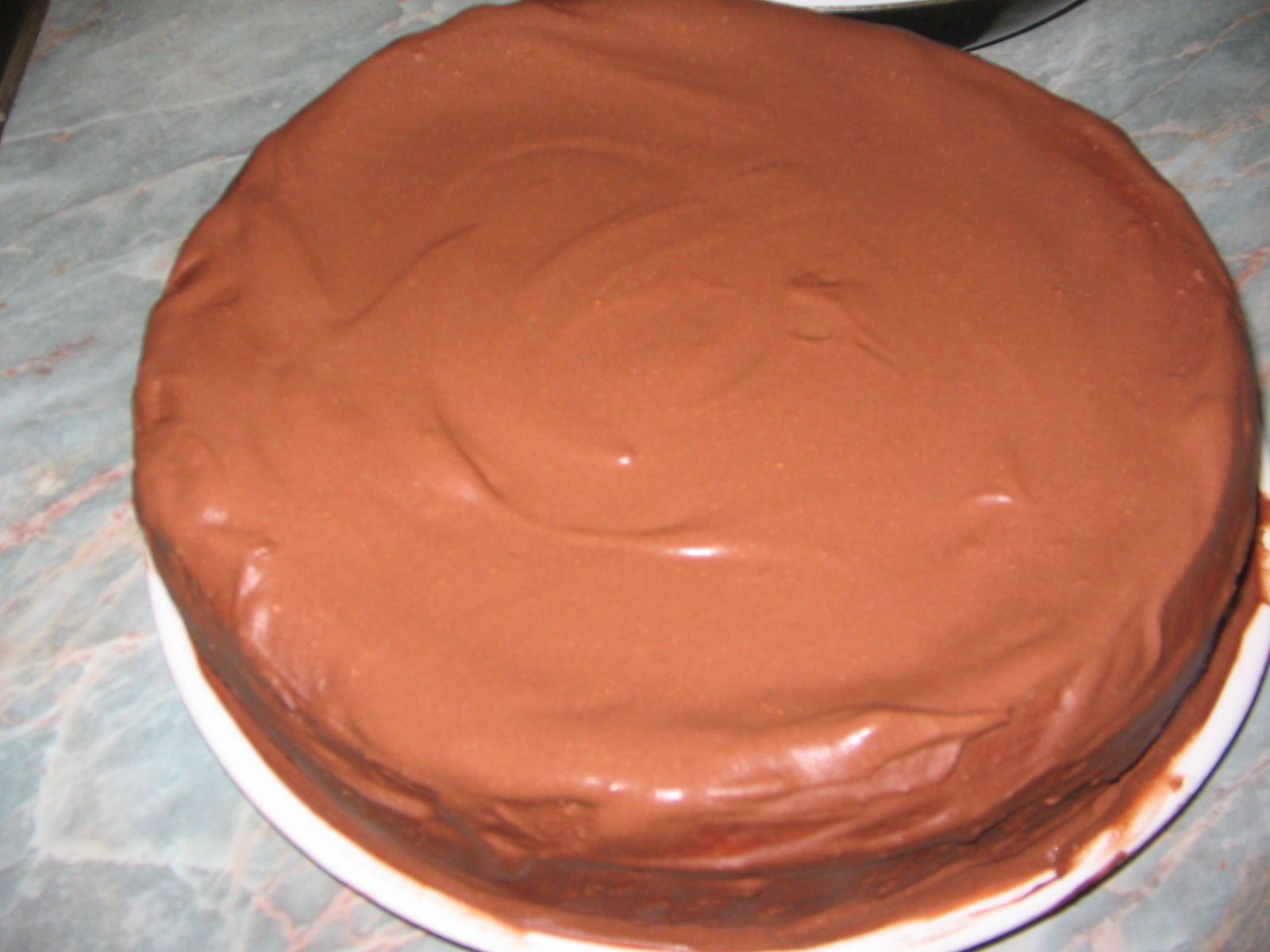 Tort cu ciocolata, rom si stafide (by Oana)