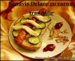 Sandvis Delaco cu carnat trandafir si mozzarella-2