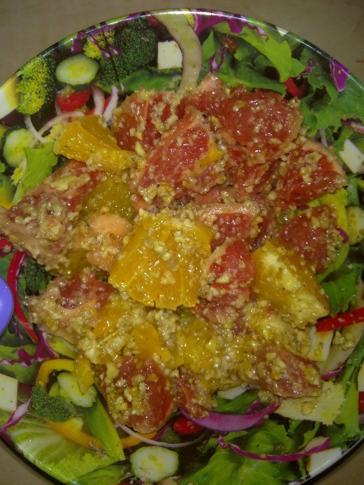 Salata de citrice cu nuci