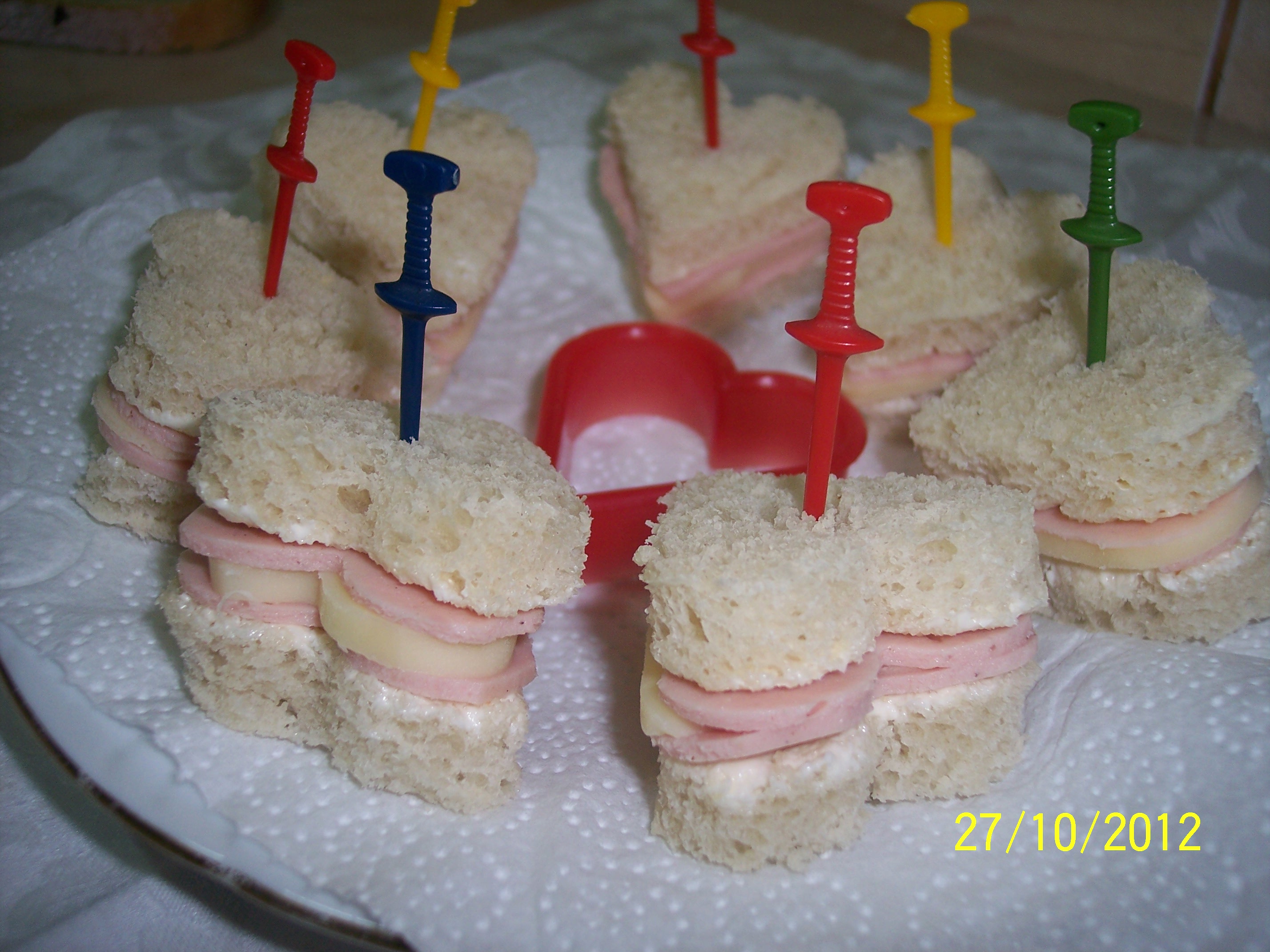 Mini Sandwich-uri inimioara