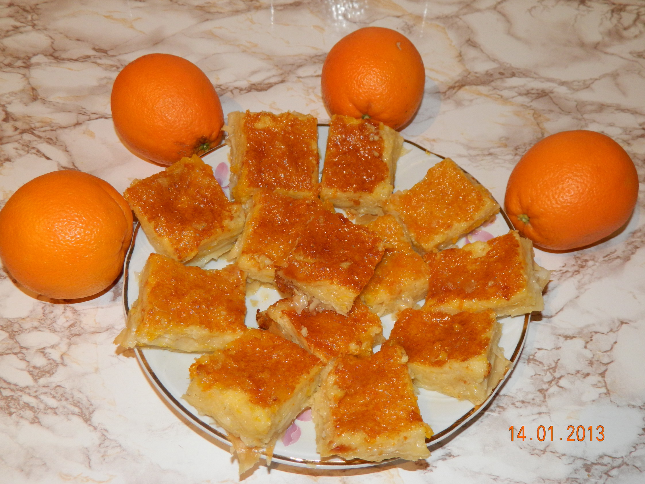 Placinta cu aroma de portocale