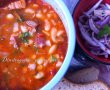 Ciorbă de fasole cu afumătură & Salată de ceapă roșie-1
