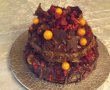 Tort de ciocolata cu fructe-4
