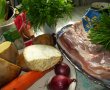 Friptura din piept de porc cu verdeturi si legume la cuptor-1