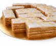 Desert prajitura cu foi, miere si crema de lamaie-2
