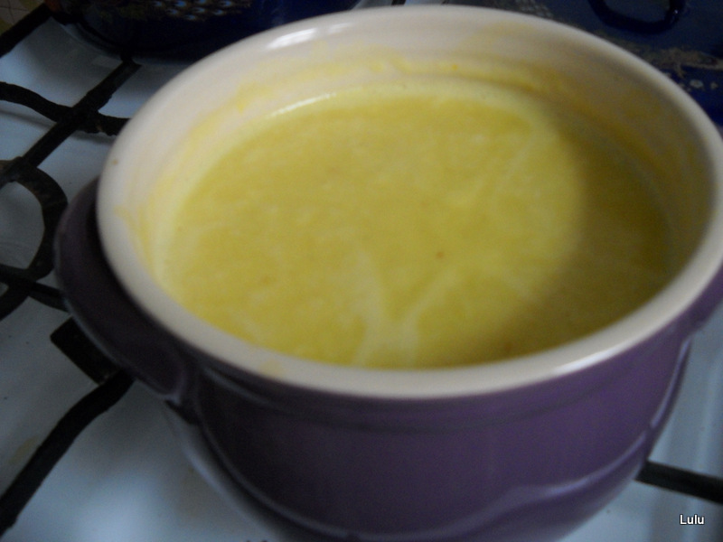 Supa crema de cartofi cu fructe de mare