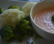 Broccoli si conopida cu sos de smantana si suc de morcovi-6