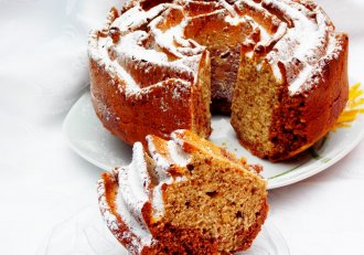 Chec cu nuca si aroma de portocale