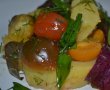 Salata de cartofi cu rosii, loboda si leurda-3