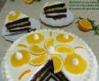 Tort cu ciocolata alba si crema de portocale-6