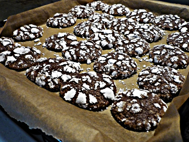 Chocolate Crinkles/Biscuiti crapati