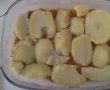 Musaca de cartofi, carne tocata si carnati afumati-5