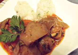 Mâncare de ciuperci pleurotus cu orez(de post)