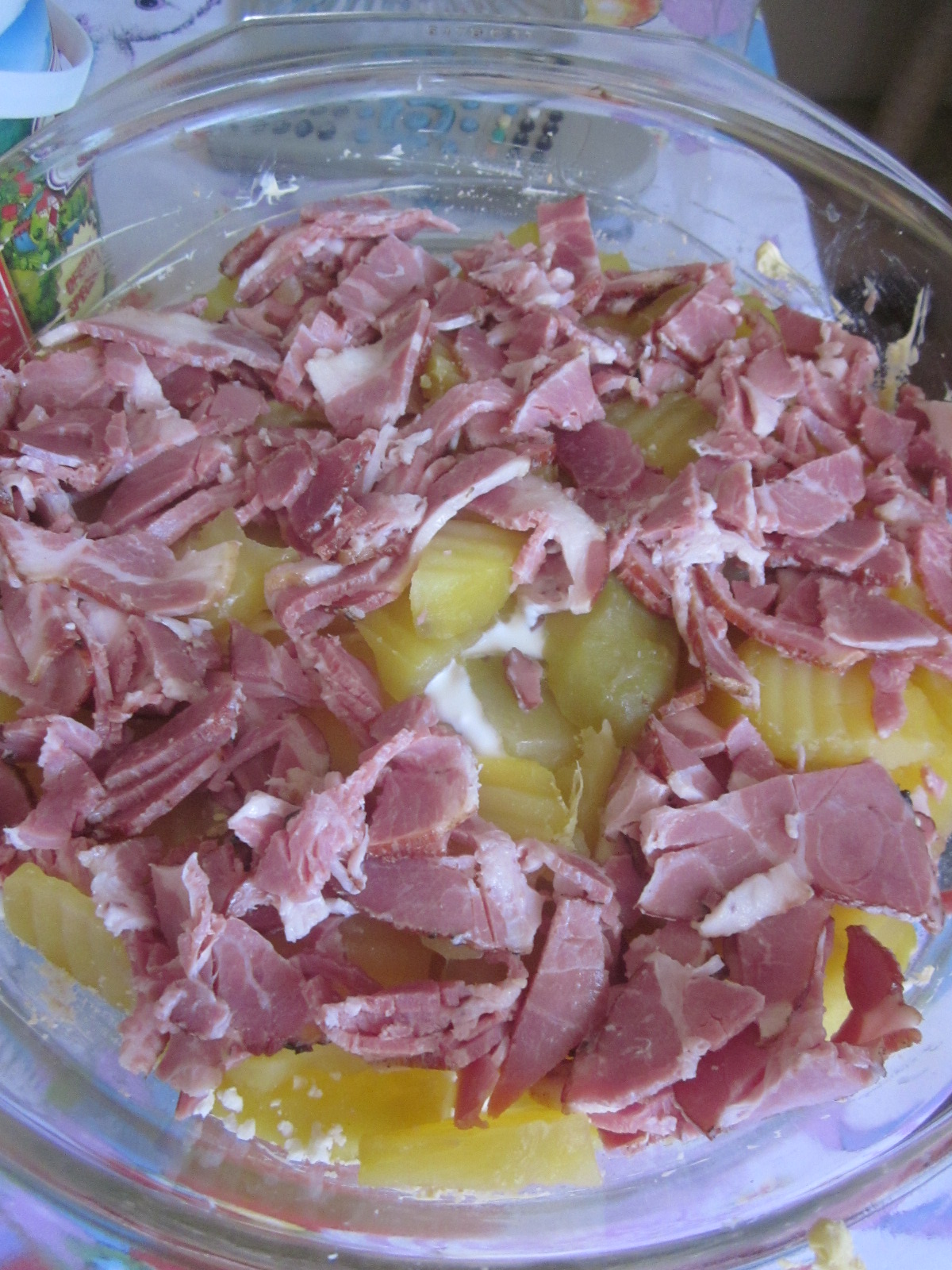 Cartofi franțuzești înnobilați cu bacon