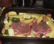 Cotlete de porc cu cartofi si zucchini la cuptor-0