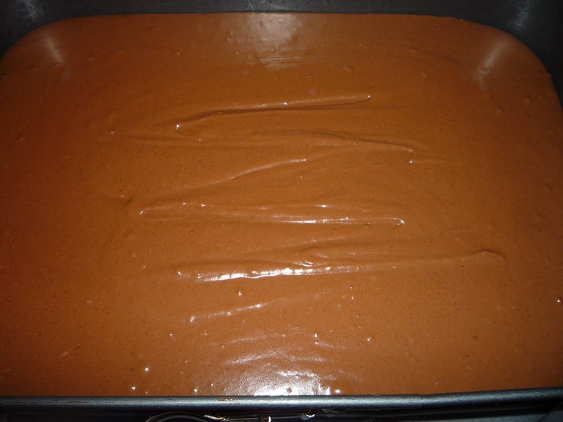 Brownies cheesecake cu caise