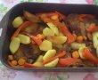 Cotlete de porc cu legume la cuptor-3