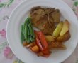 Cotlete de porc cu legume la cuptor-5