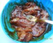 Muschi de porc caramelizat si paste in sos de ciuperci brune-1