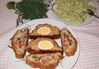 Rulada din carne tocata