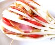 Evantai de vinete albe cu roşii şi mozzarella-5