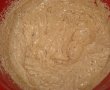 Tort cu blat de nuca si crema de zmeura-8