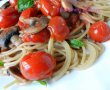 Spaghete cu ciuperci și roșii cherry - rețetă de post-1