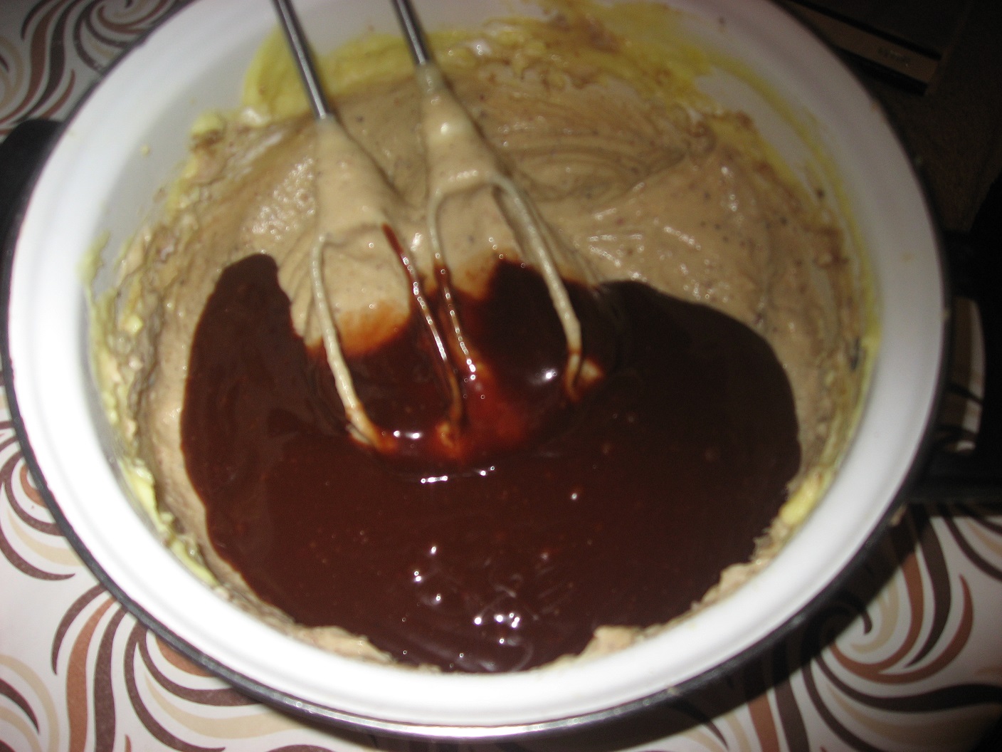 Prajitura cu crema de ciocolata si piure de castane