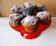 Muffins cu cacao si fructe de padure-5