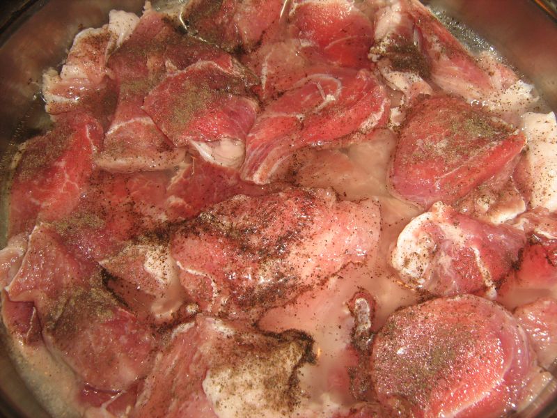 Carne de porc cu  pilaf de orez
