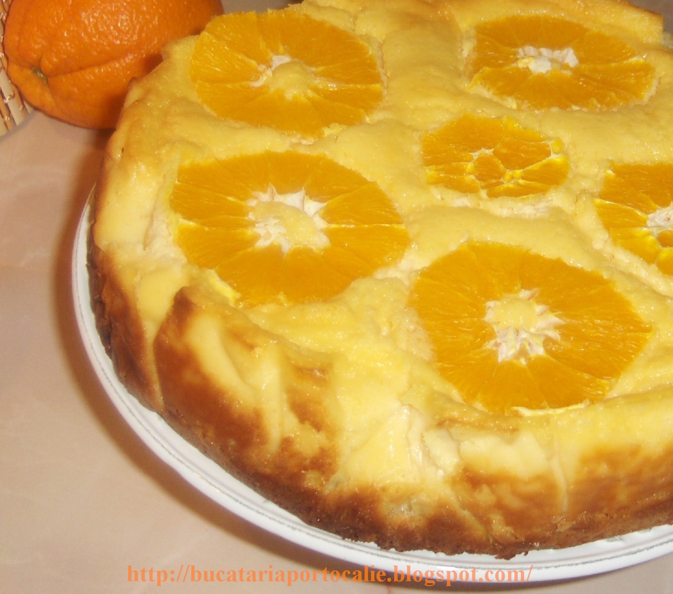 Cheesecake cu portocale