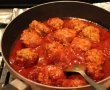 Chiftelute in sos tomat cu spatzle (taitei)-2
