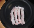 Omleta cu ceapa verde,bacon si polenta (mamaliga )-1