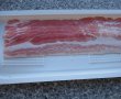 Omleta cu ceapa verde,bacon si polenta (mamaliga )-4