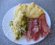 Omleta cu ceapa verde,bacon si polenta (mamaliga )-13
