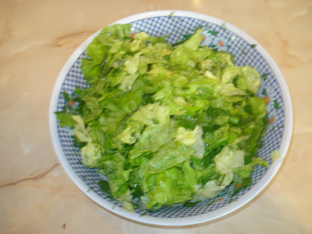 Salata cu ceapa verde si marar