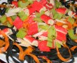 Tagliolini  negre cu surimi-8