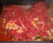Pollo alla pizzaiola (Pui in sos de rosii)-5
