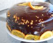 Tort cu ciocolata, dulceata de soc si portocale (de post)-0