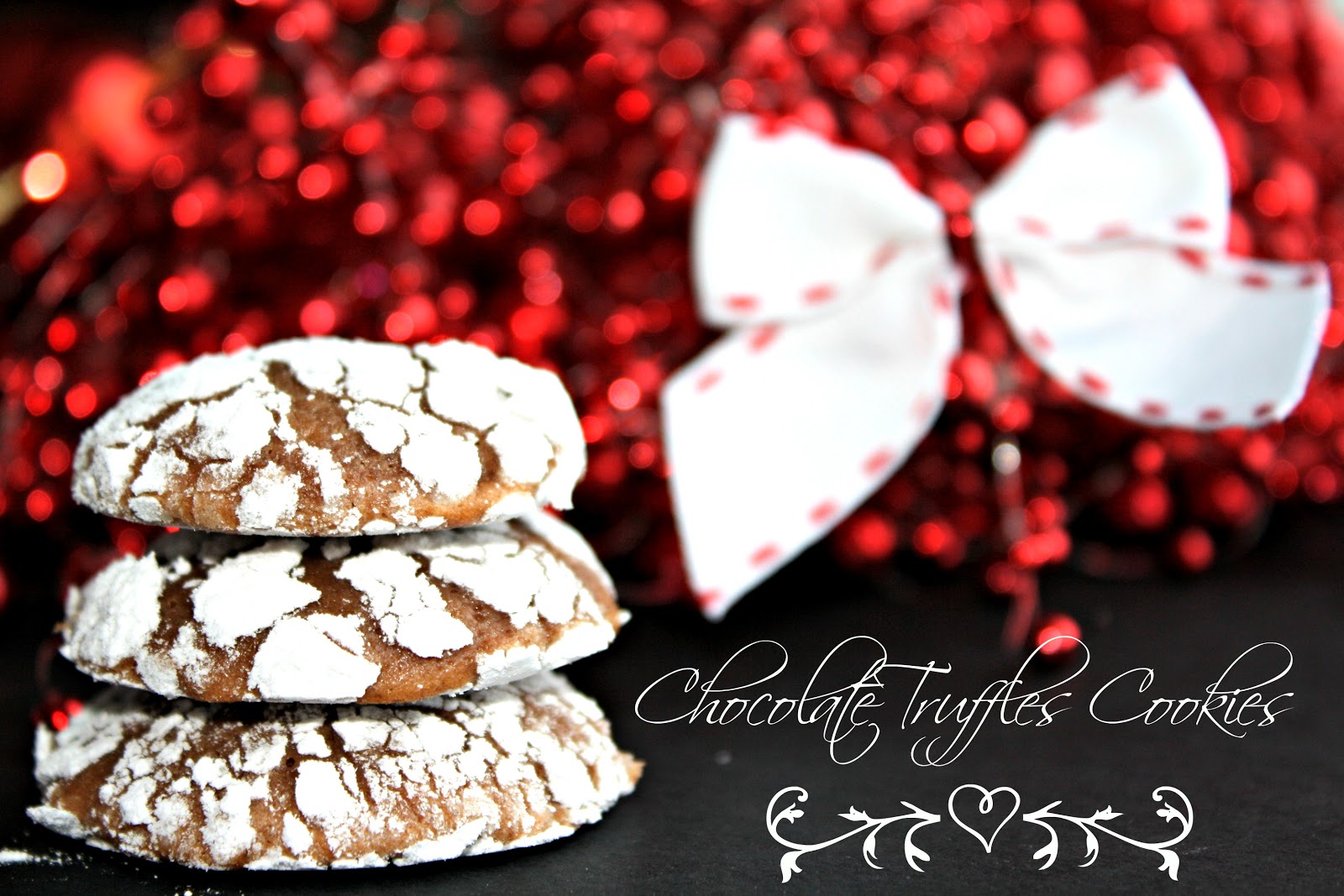 Chocolate truffles cookies
