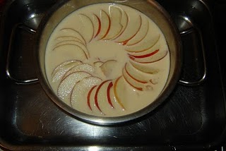Desert crema de zahar ars cu mere