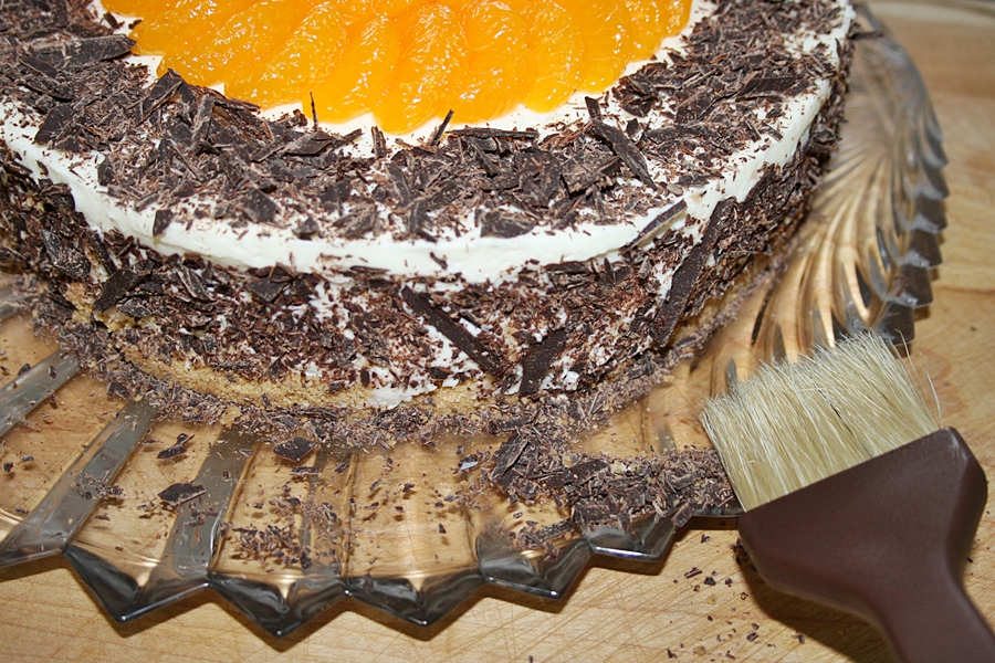 Cheesecake cu mandarine si ciocolata
