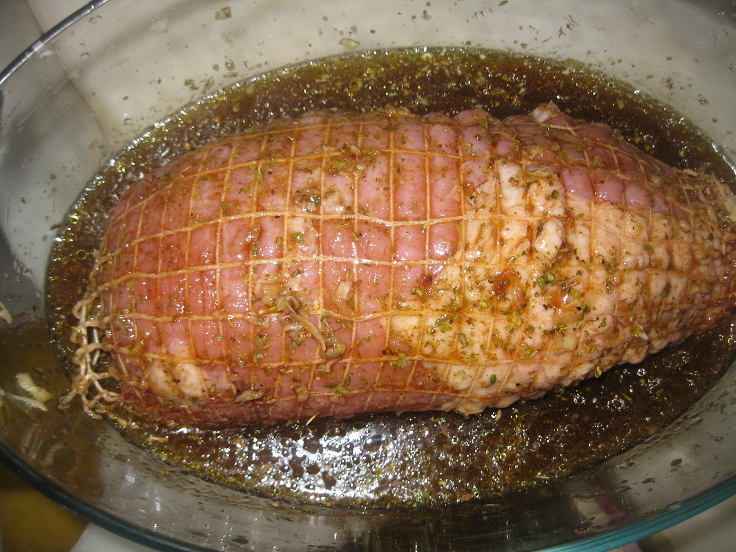 Cotlet de porc in sos balsamic
