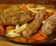 Mușchi de porc umplut cu cârnați oltenești și legume la cuptor-3