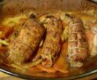 Mușchi de porc umplut cu cârnați oltenești și legume la cuptor-4