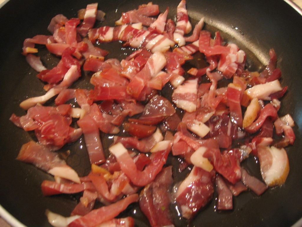 Supa de legume cu bacon afumat