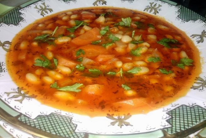Supa de fasole a la grec