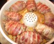 Pulpe de pui umplute, învelite in bacon-7