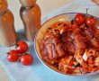 Tagliatelle cu sos de rosii si bacon-2